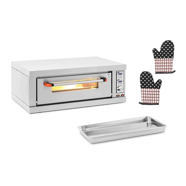 Pizzaofen Pizzabackofen Gastro elektrisch 1 Kammer 3200 W Ø 40 cm