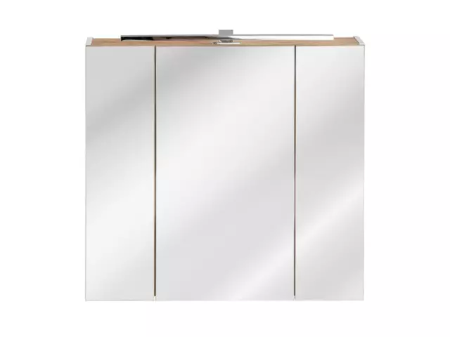 Spiegelschrank Wandschrank Badezimmerschrank mit Spiegel 80 cm LED Beleuchtung