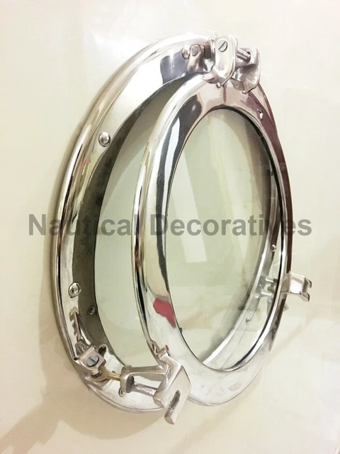 Nickelé 17" Canal Boat Hubhole- Ship Round Window Glass Home Decor
