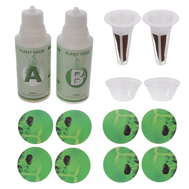 Nizirioo Kit 161 Pièces Éponges Culture Hydroponique - Gousses Graines Bouchons Démarrage