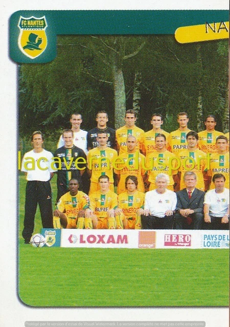 Logo Blason FC Lorient - FC Metz 540 Image Sticker Panini Foot France 2018 2019