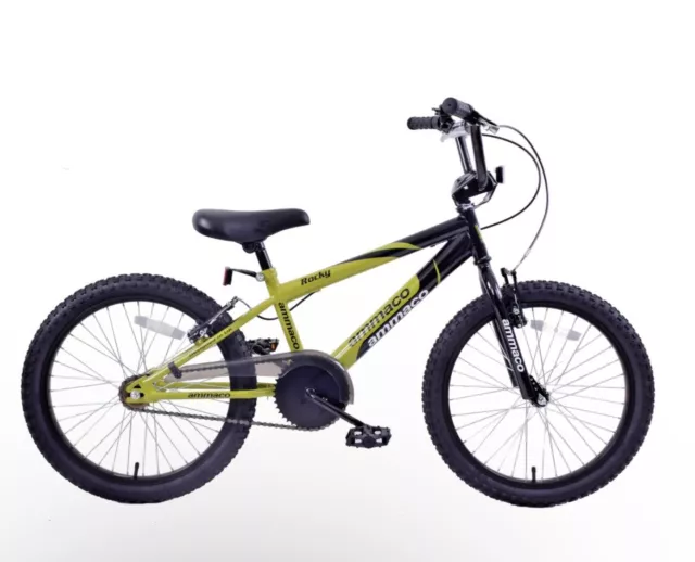 AMMACO ROCKY 18 Wheel BMX Kids Boys Childs Green Black Bicycle Bike Age 6 132.99 PicClick UK