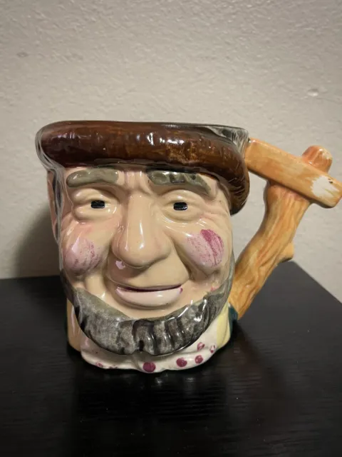 Vintage Toby Style Old Man Character Mug Creamer  Made In Japan