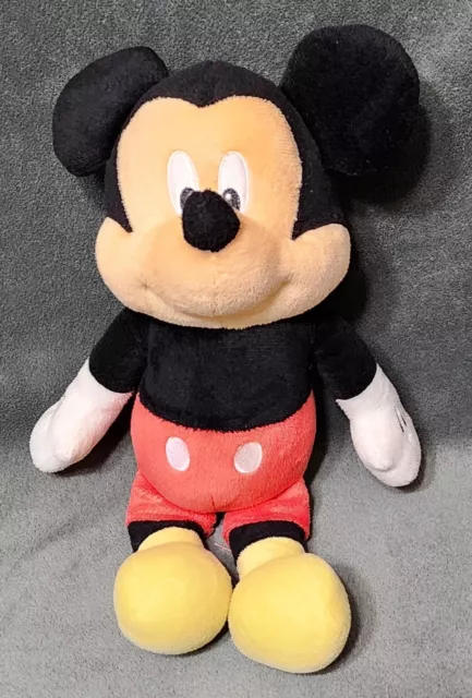 Disney Mickey Mouse Plush Rattle 13" Stuffed Animal Toy Lovey Soft Doll