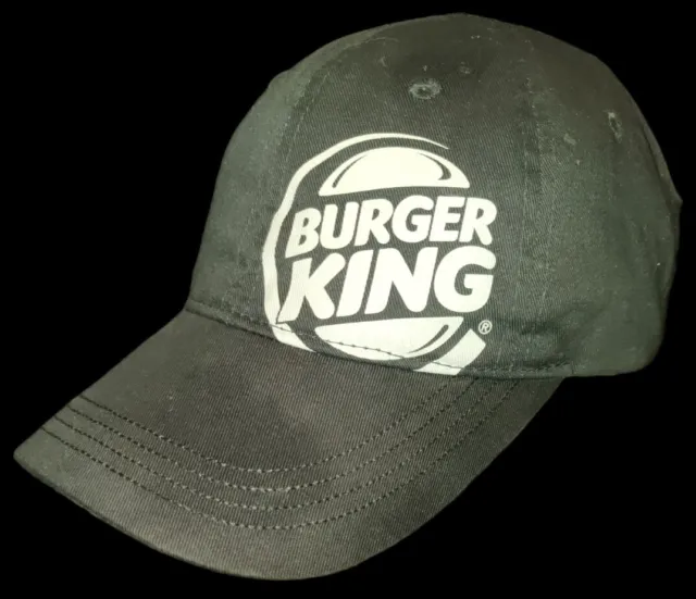 Burger King - Employee - Cap/Hat Adult - Adjustable - Black - Polyester Cotton