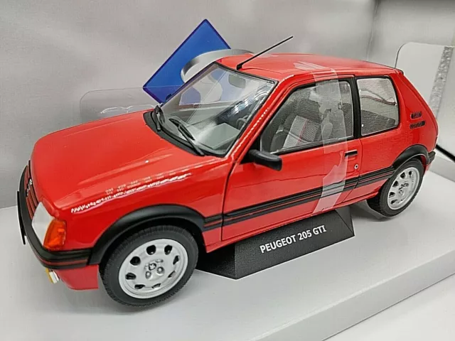 Voiture Solido Peugeot 205 Mk1 Gti 1.9L Rouge  1:18 Neuf Boite S1801702