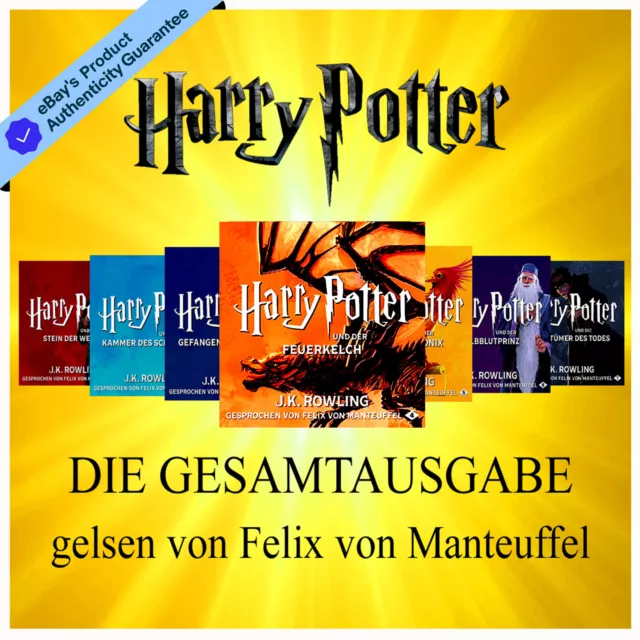 HARRY POTTER DIE GESAMTAUSGABE gelsen von Felix von Manteuffel 15 MP3CDs EUR 38,34 PicClick DE