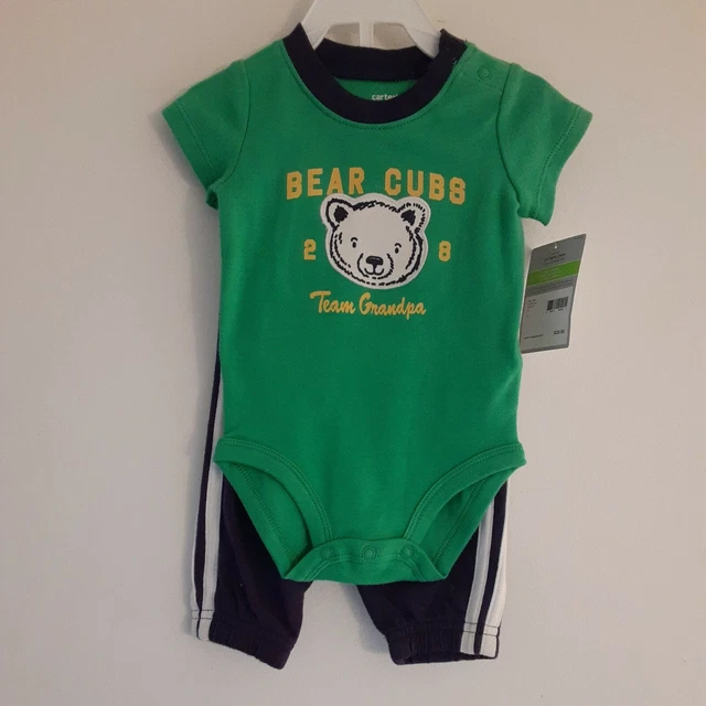 CARTER'S Infant Boy's 2-Piece  Bodysuit & Pants Set Size 3 Mos.