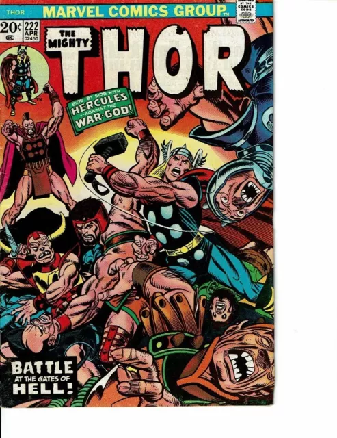 Thor #222 Hercules appearance Marvel Comics 1974