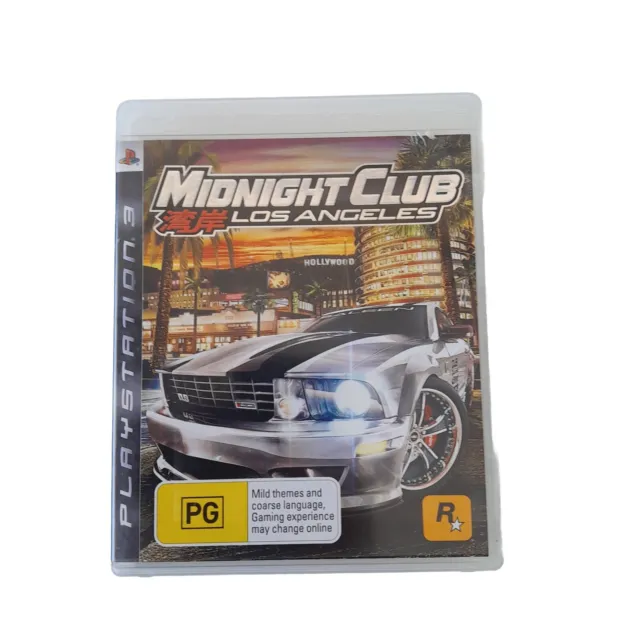 Midnight Club: Los Angeles (PlayStation 3, PS3) Complete With Manual And Map