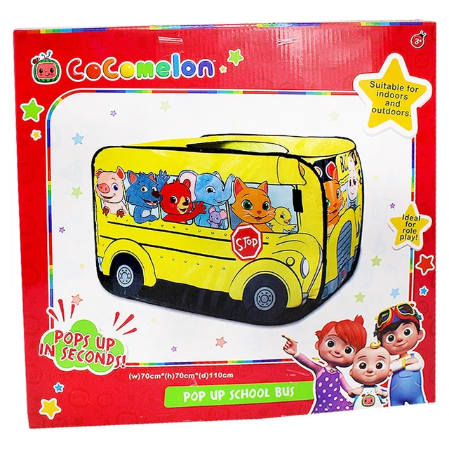 POP UP School Bus Role Play Tent Garden Kids Ball Pit Indoor