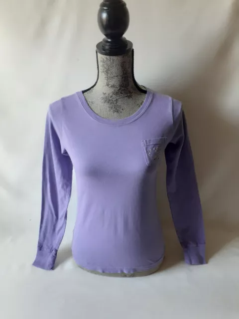 Ivory Ella women's purple long sleeve top size XS