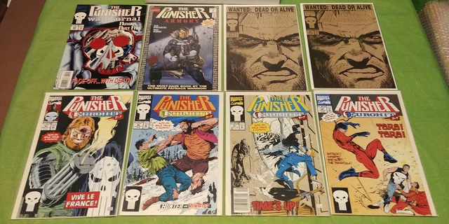 Punisher Comic Book Lot War Journal 69, Armory 3, Punisher 57 x2, 65-68 Marvel