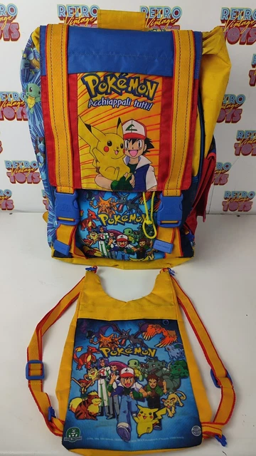 ZAINO SCUOLA POKEMON Vintage Pikachu Giochi Preziosi Schienale Rigido Vedi Foto EUR 99 99 PicClick IT
