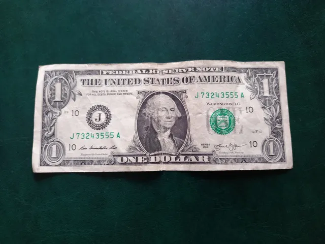 1 dollar bill US banknote with interesting seal