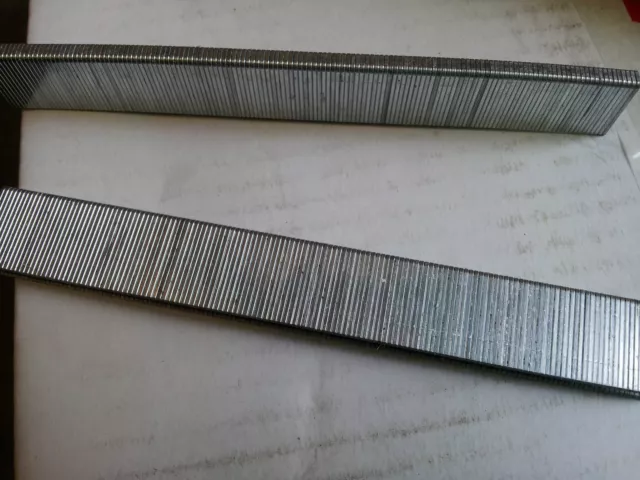 97 Series Narrow Crown Staples. 21 Gauge. Crown 4.7mm. lengths 16mm - 25mm