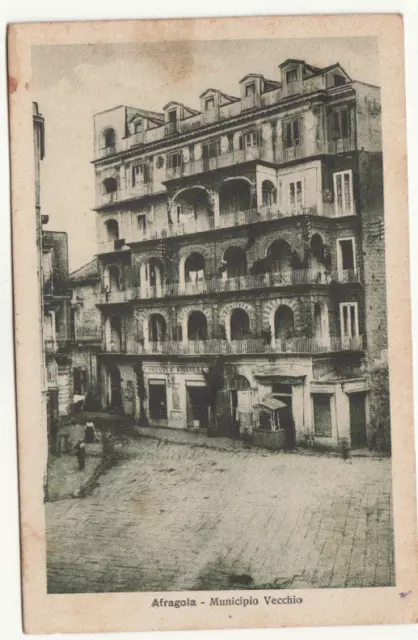 23-24113 - Napoli Afragola - Municipio Vecchio Viaggiata 1920 Fb Asportato