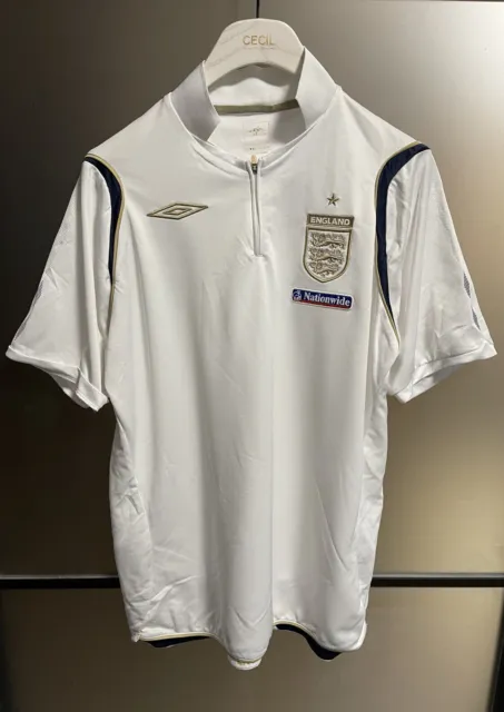 Maglia da allenamento da calcio dell'Inghilterra L Umbro White Gold Kit...