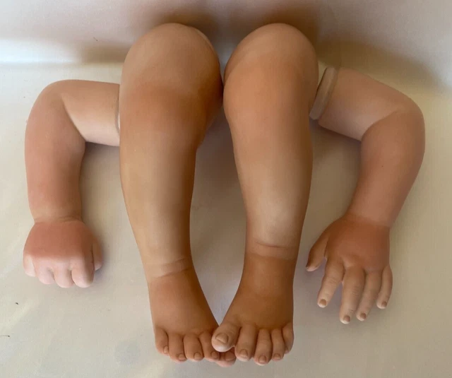 Painted Hands/Feet For 19" Dianna Effner Mix & Match Babies