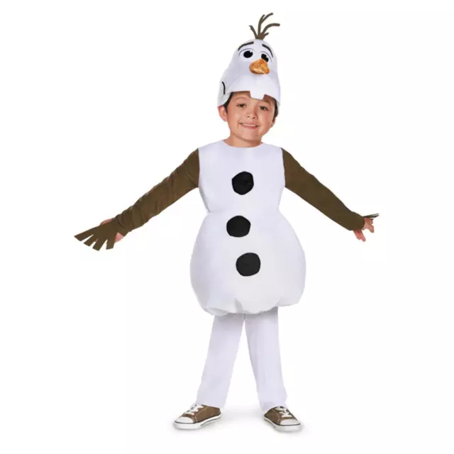 Official Children's Disney Frozen Anna Elsa Deluxe Olaf Fancy Dress Costume