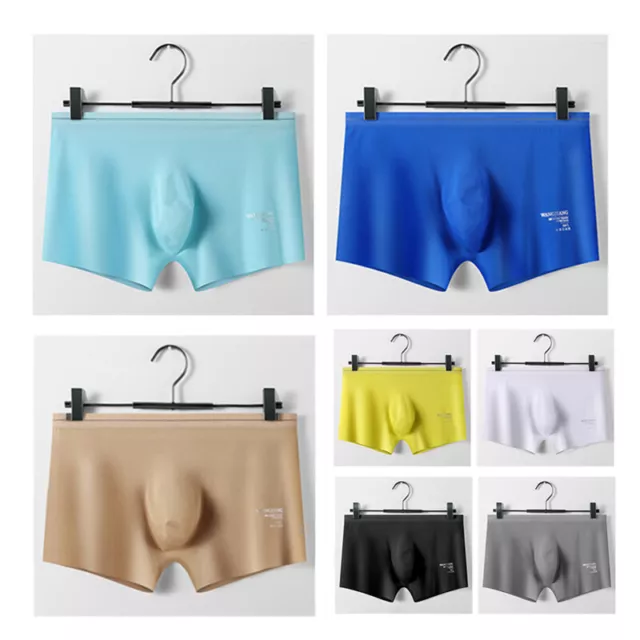 MEN'S TRANSPARENT TRACELESS Underwear Iced Silk 3D One Piece Underwear Sex  Toys £7.43 - PicClick UK