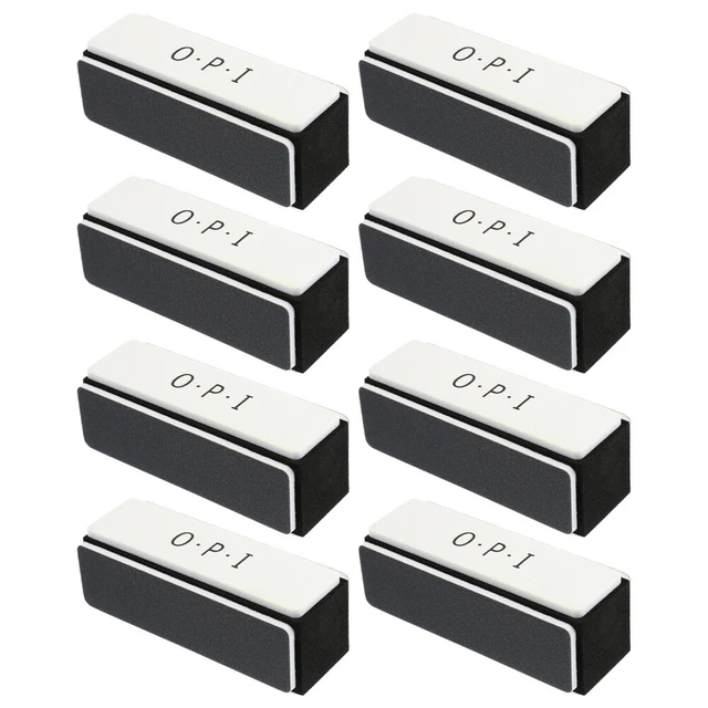 8 piezas esponja de lima de uñas tampón bloque de pulido de pedicura