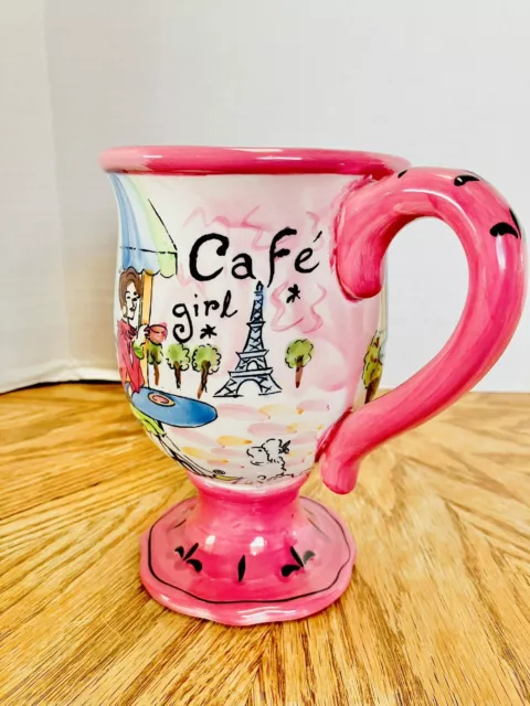 JENNIFER BRINLEY CERTIFIED International Drinking Mug Cafe Girl Paris ...