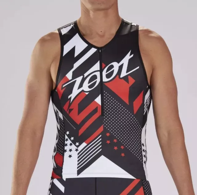 Nwt New Zoot Triathlon Mens Tri Aero Ltd Jersey Singlet Top M Medium Tank Nr