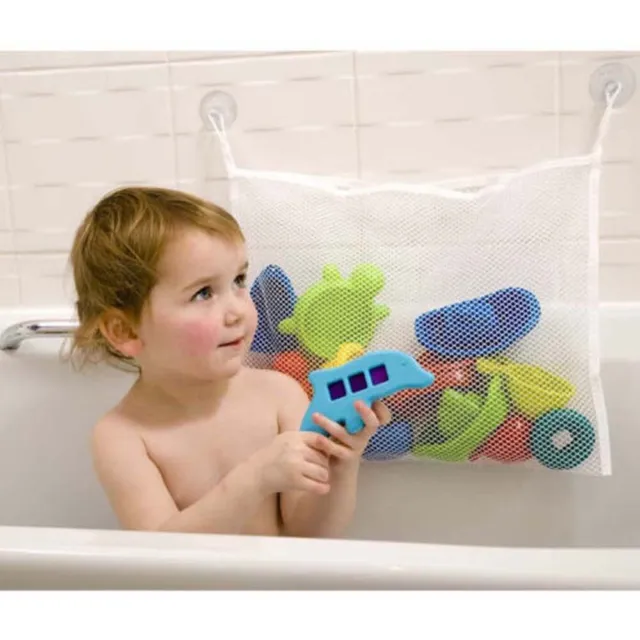 2Set Kids Baby Bath Toy Tidy Organiser Mesh Net Storage Bag Holder Bathroom 2023