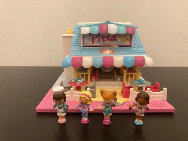 Vintage Polly Pocket Bluebird 1993 - Cottage Complet Avec Lumières Qui Fonctionnent