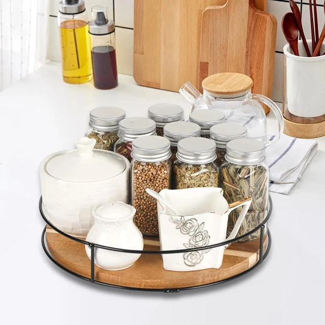 Plateau Tournant Praknu En Bois Acacia - Lazy Susan 28cm