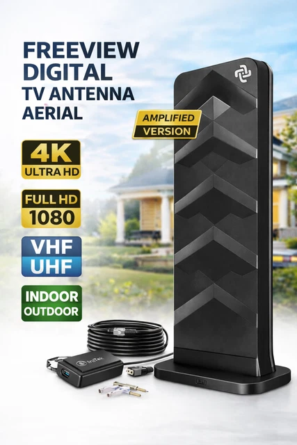 thumbnail image 2 of Catch More Channels With This Mini Compact TV Aerial – HD Freeview, 4G & 5G Ready, Easy Loft Install 2 of 4