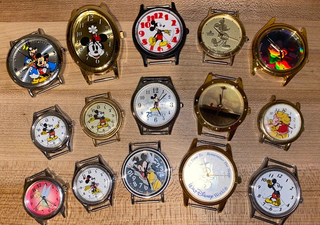 15 Disney Mickey, Minnie, Pooh Tinker Bell Watches -No Bands -LORUS TIMEWORKS+ 15 Disney Mickey, Minnie, Pooh Tinker Bell Watches -No Bands -LORUS TIMEWORKS+