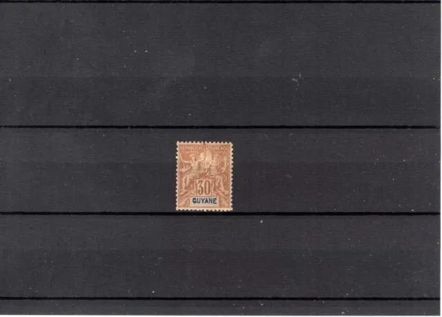 Timbre Guyane France Colonie 1892 N°38 Neuf* Mh