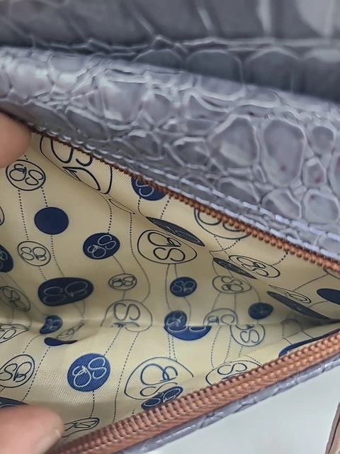 Samantha Brown Croco-Embossed Dowel Bag 3