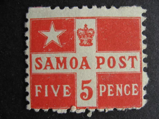 SAMOA 23a MH, adhesion, pencil writing on back, still a nice stamp,check it out!