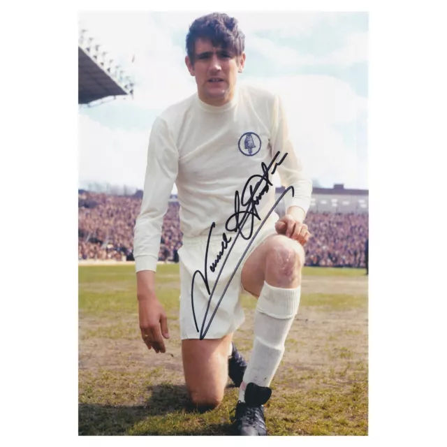 Norman Hunter Signed Leeds United Photo Leeds Autograph