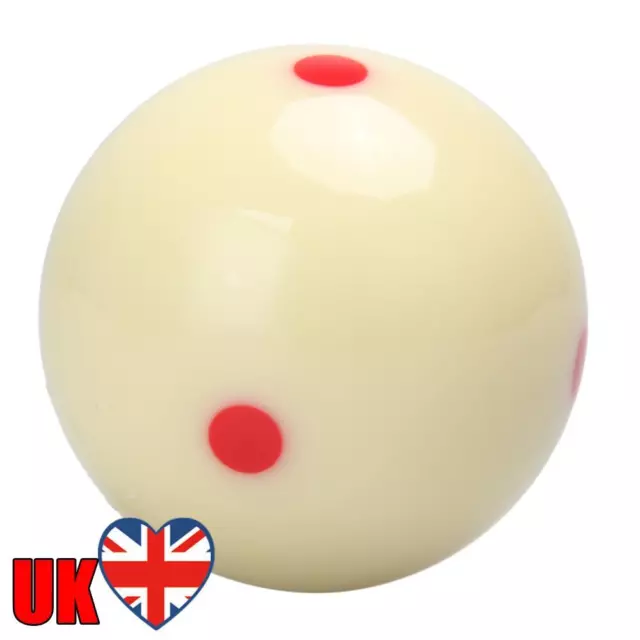 Red 6-Dot Table Ball Durable 2 1/4in Mini Pool Trainer Balls for Billiard Room