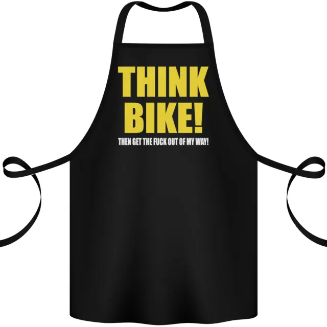 Think Bike! Cycling Biker Motorbike Bicycle Cotton Apron 100% Organic