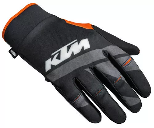 KTM Original Racetech Gloves / Handschuhe, Schwarz-Grau, M / 9