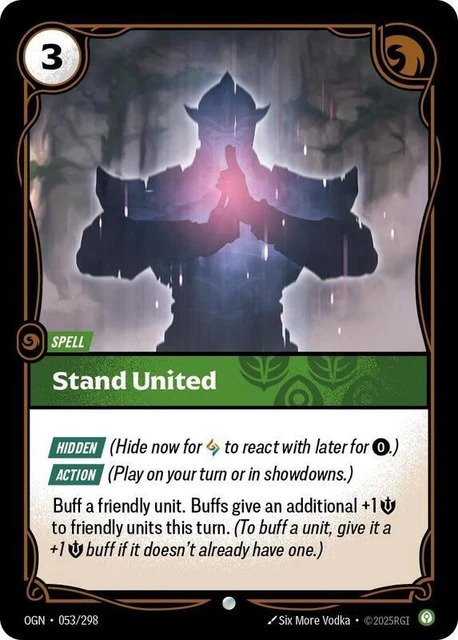 RIFTBOUND LEAGUE OF Legends Origins Card OGN 053 Stand United £0.99 ...