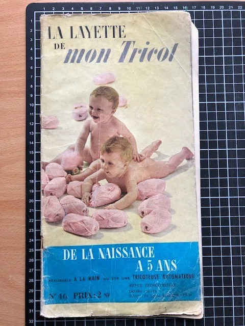 Revue Vintage “La Première Layette Au Tricot” N°61 - Années 40 - Occasion Bon état
