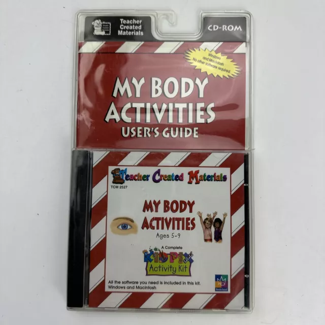 My Body Activities User's Guide Teacher Created Material CD-ROM PC New