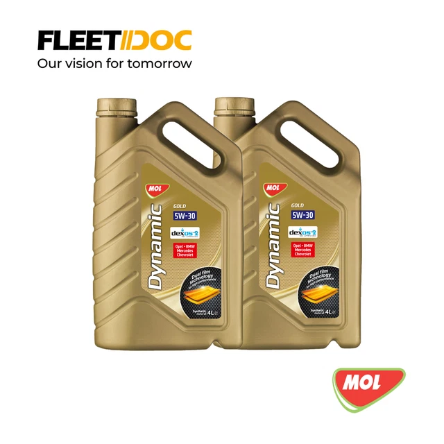 MOL DYNAMIC GOLD 5W-30 olio motore premium completamente sintetico 8L ...