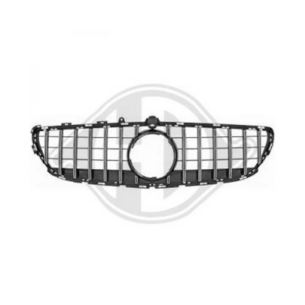Coperchio inserto griglia anteriore auto ABS, rivestimento inserti griglia 7pcs per Renegade 2019-2023, 21.5 x 10cm Nero