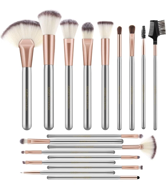 18 Pezzi Pennelli Trucco Set di Pennelli Trucco , Make Up Professionale