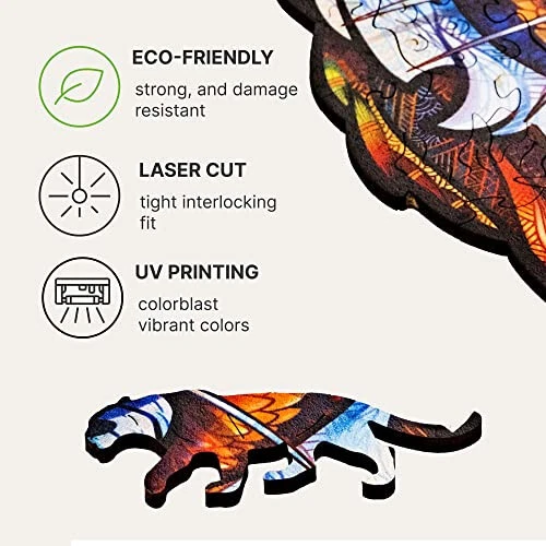 UNIDRAGON Wooden Puzzle Jigsaw, Best Gift for Adults and Children, Unique  [NEW] 7