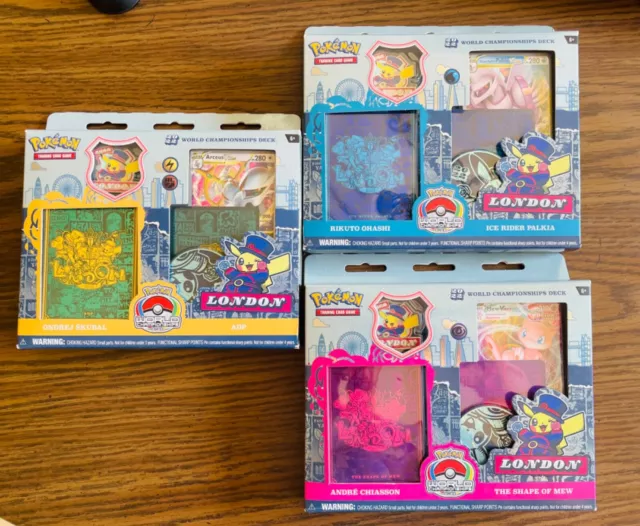  2019 Pokemon SET OF ALL (4) World Championship Factory Sealed  Decks with 240 Cards, Pin Codes & More! Includes Decks of Shintaro Ito,  Henry Brand, Kaya Lichtleitner & Haruki Miyamoto! WOWZZER! 