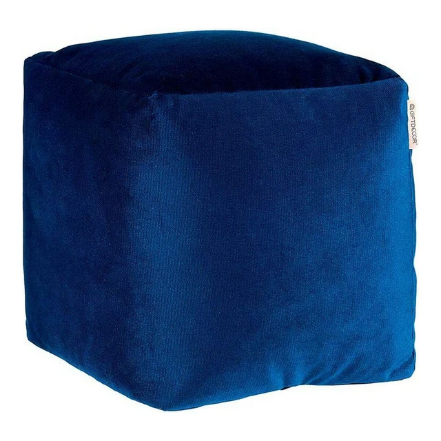Pouf Bleu Polyester polystyrène [30 x 30 x 30 cm]