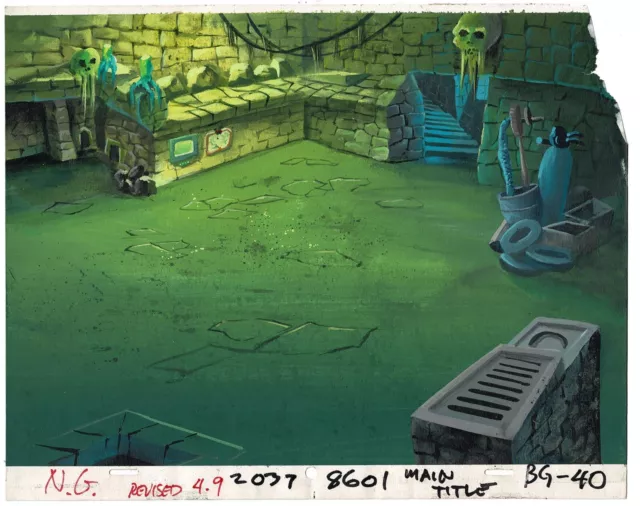 SCOOBY DOO 1988 Reluctant Werewolf Animation Production Background Hanna B 40